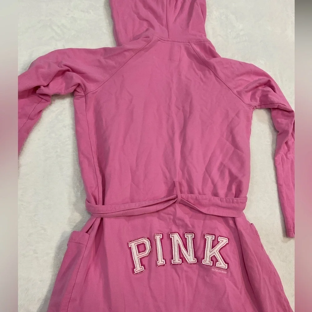 Rare Vintage PINK Victoria's Secret Pink Hooded Robe